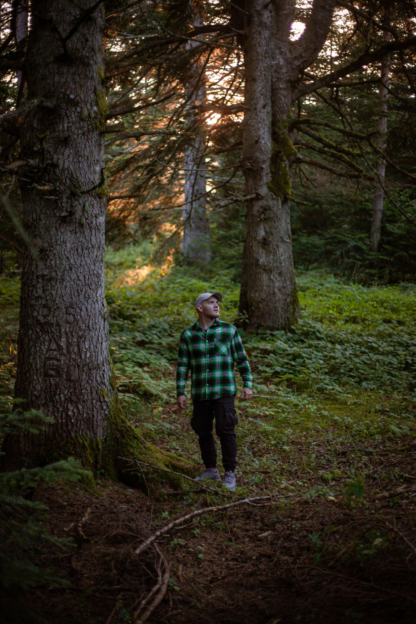 Timber Check Shirt, worn
