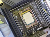 Close-up Photo of Computer Processor Mounted on a Motherboard