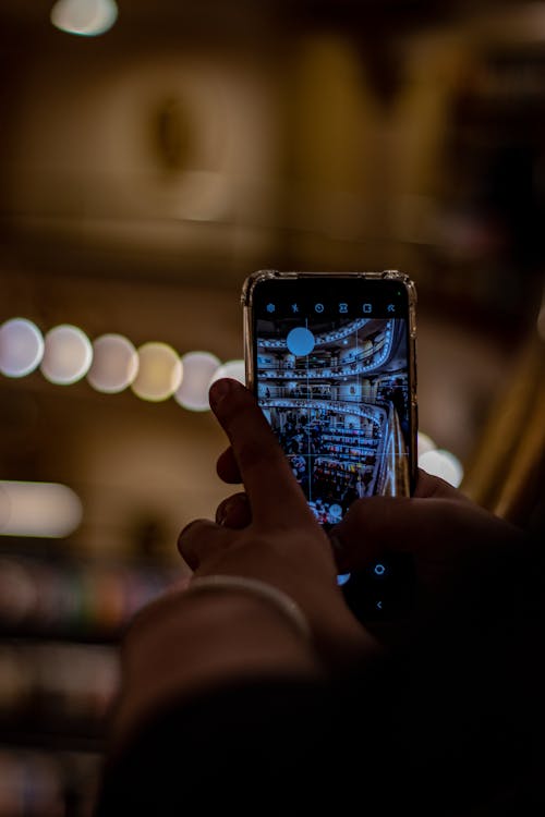 Shopping Mall on Screen of Smartphone