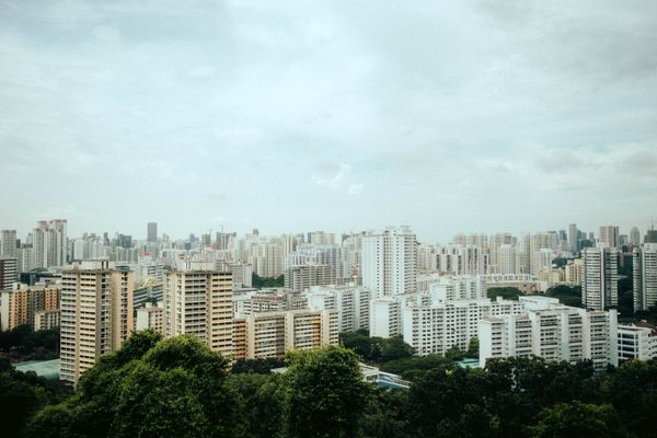 Singapore residential skyline
