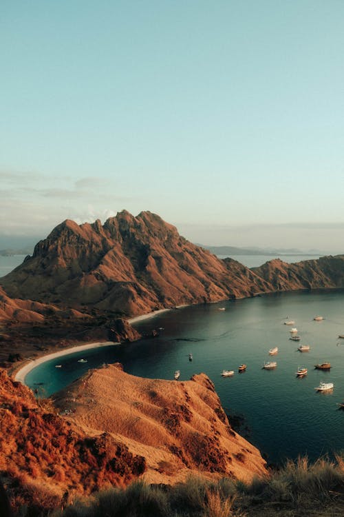 Boats in the Bay of Komodo National Park