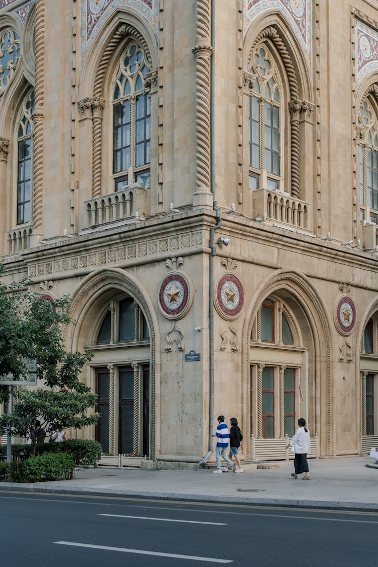 Corner Of Ismaillyya Building In Baku