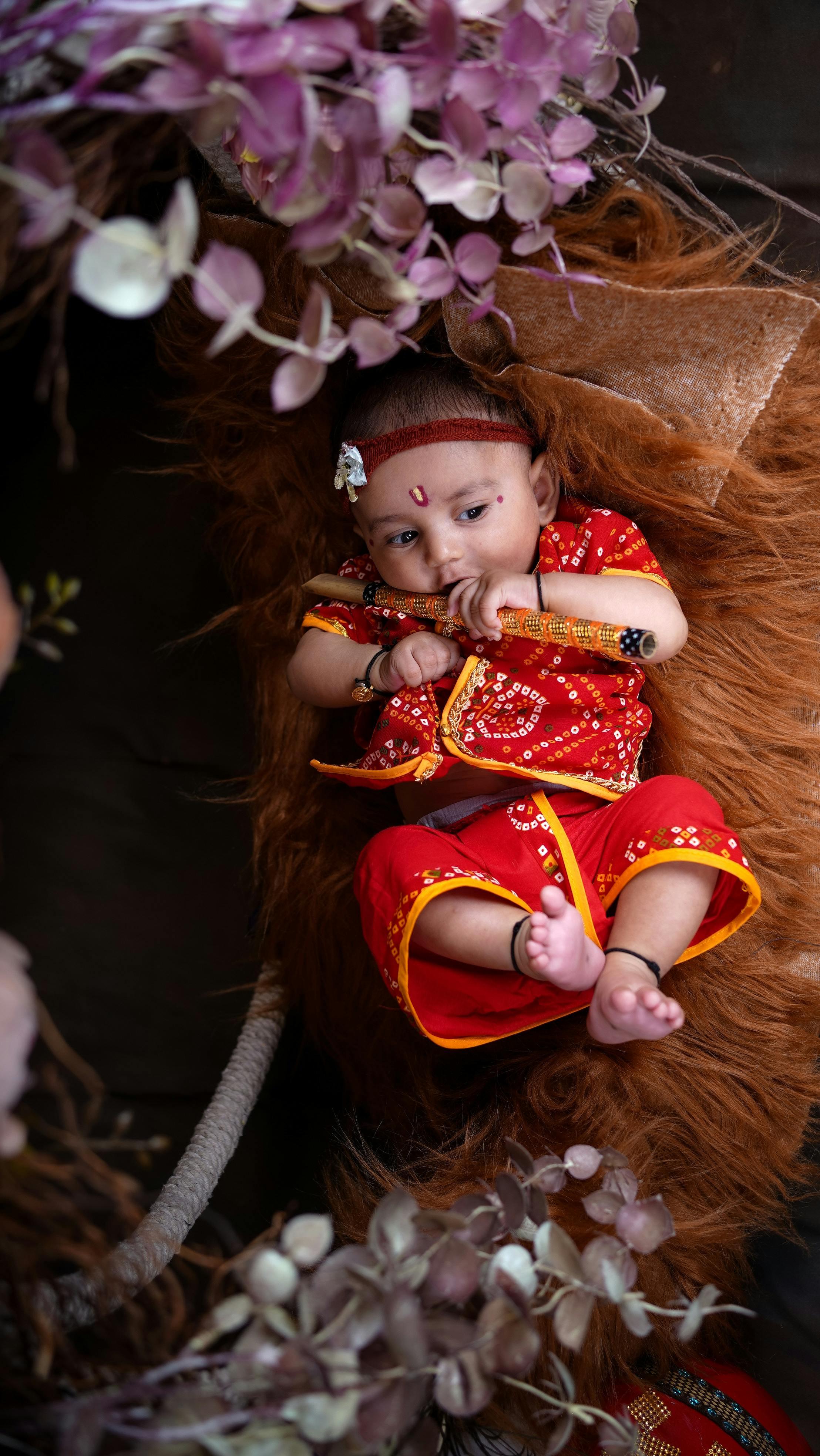 Premium Photo | Indian Child in Silk Saree Symbolizing Cultural Richness  and Innocence