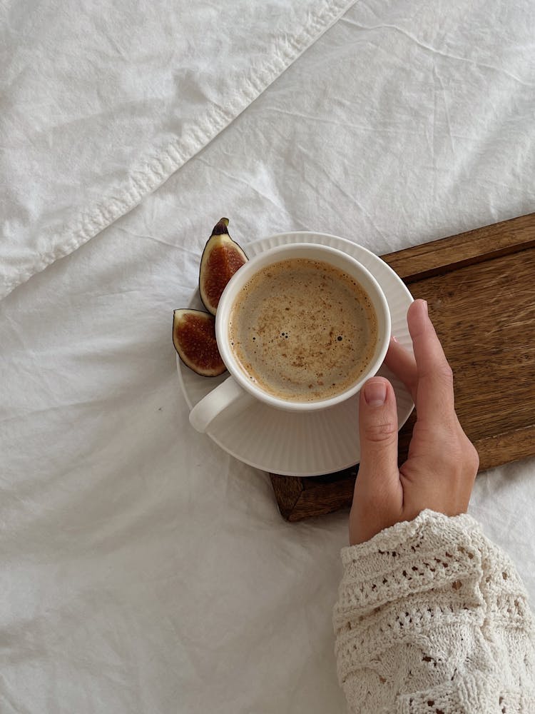 Hand On A Cup Of Coffee 