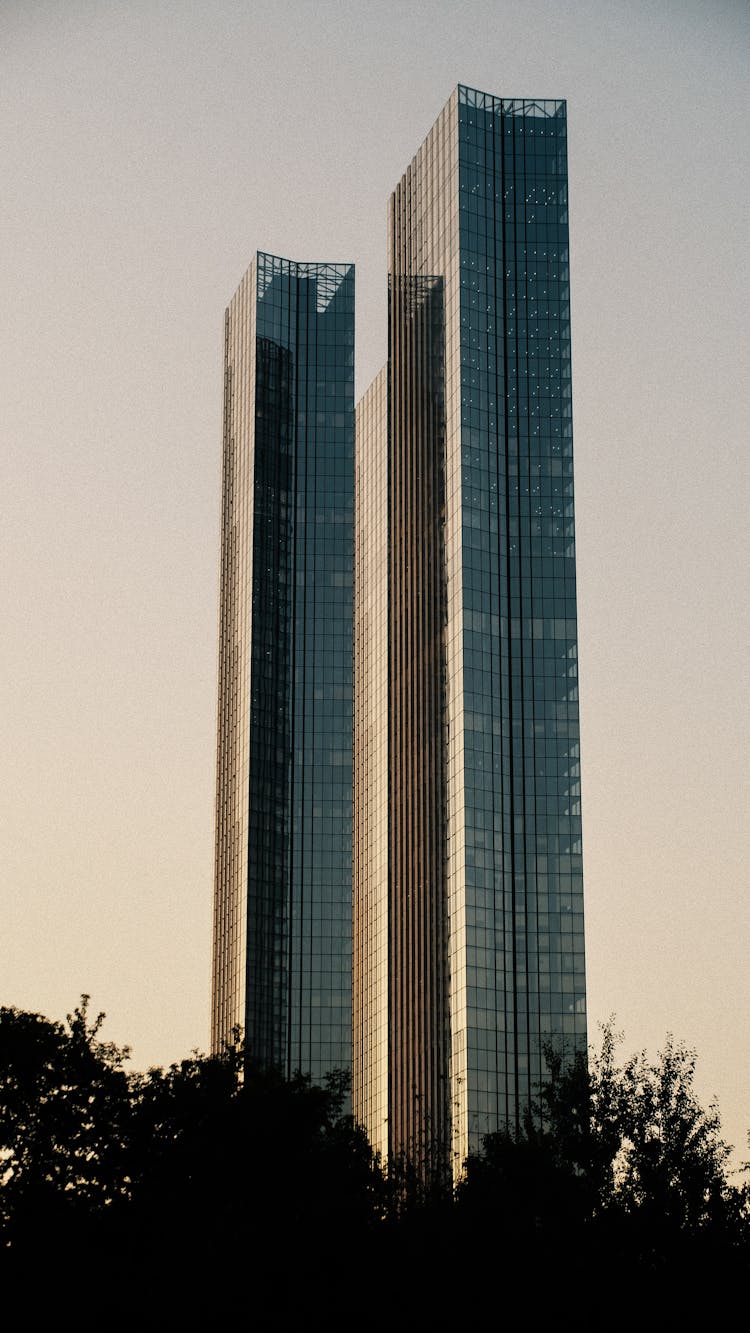 High Bank Towers In Frankfurt