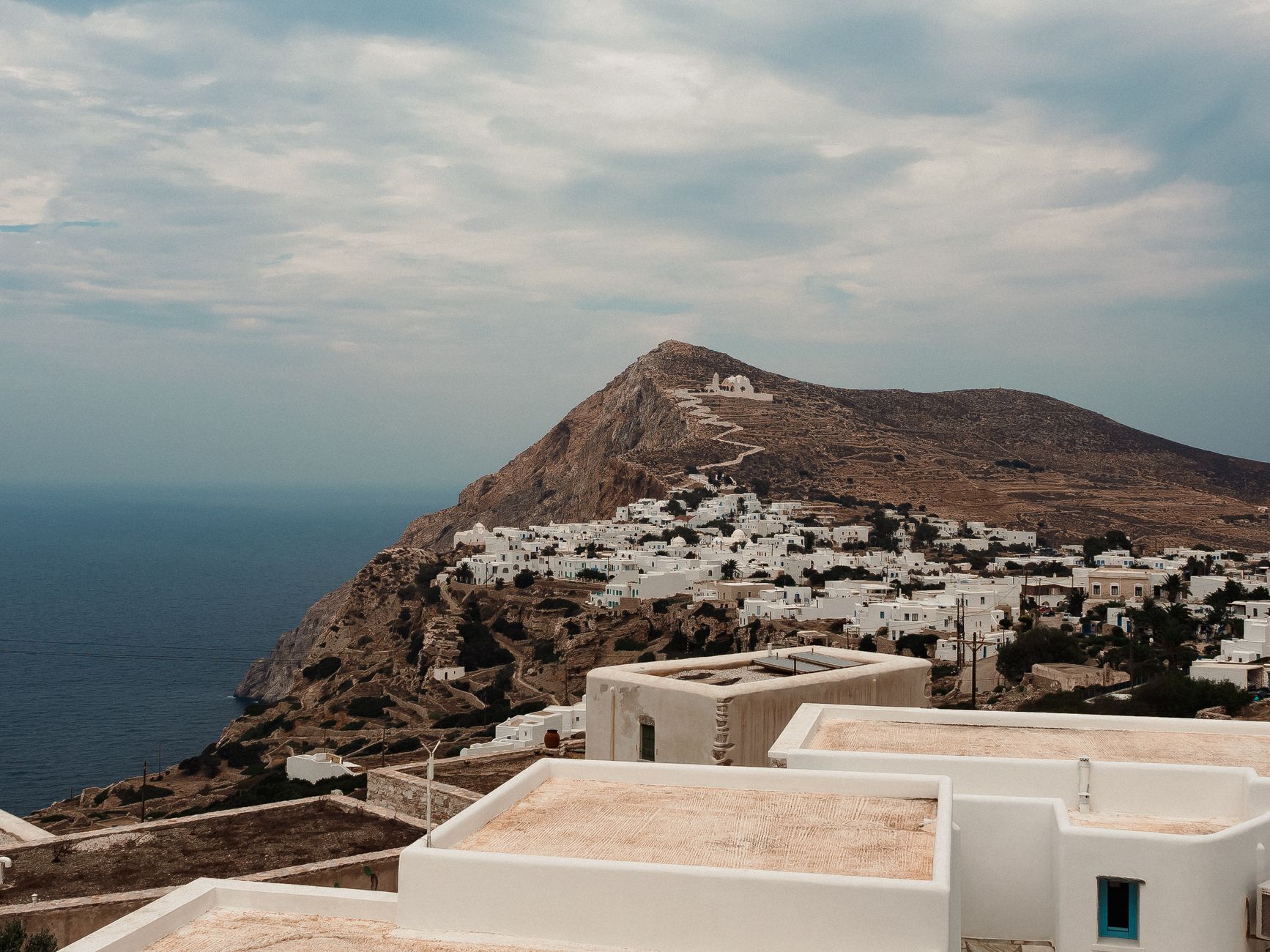 Village de Folegandros dans les îles grecques