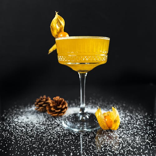 Yellow Cocktail in a Glass