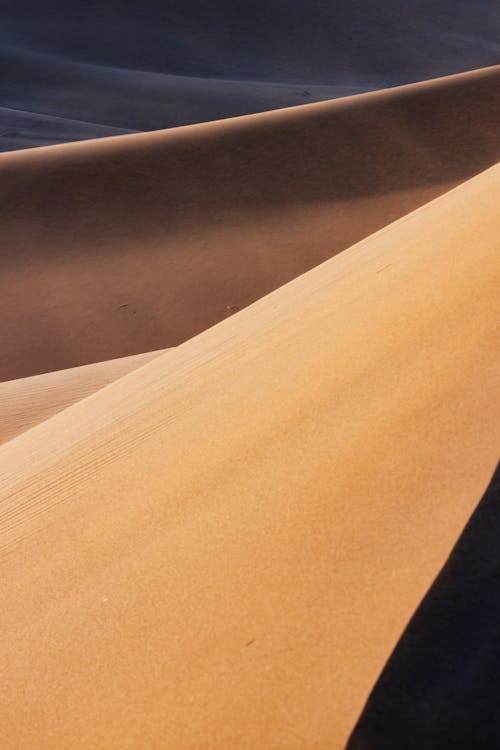 免費 垂直拍攝, 天性, 沙丘 的 免費圖庫相片 圖庫相片