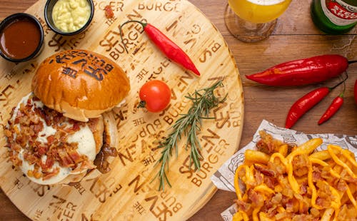 Ingyenes stockfotó burger, chili, élelmiszer-fotózás témában