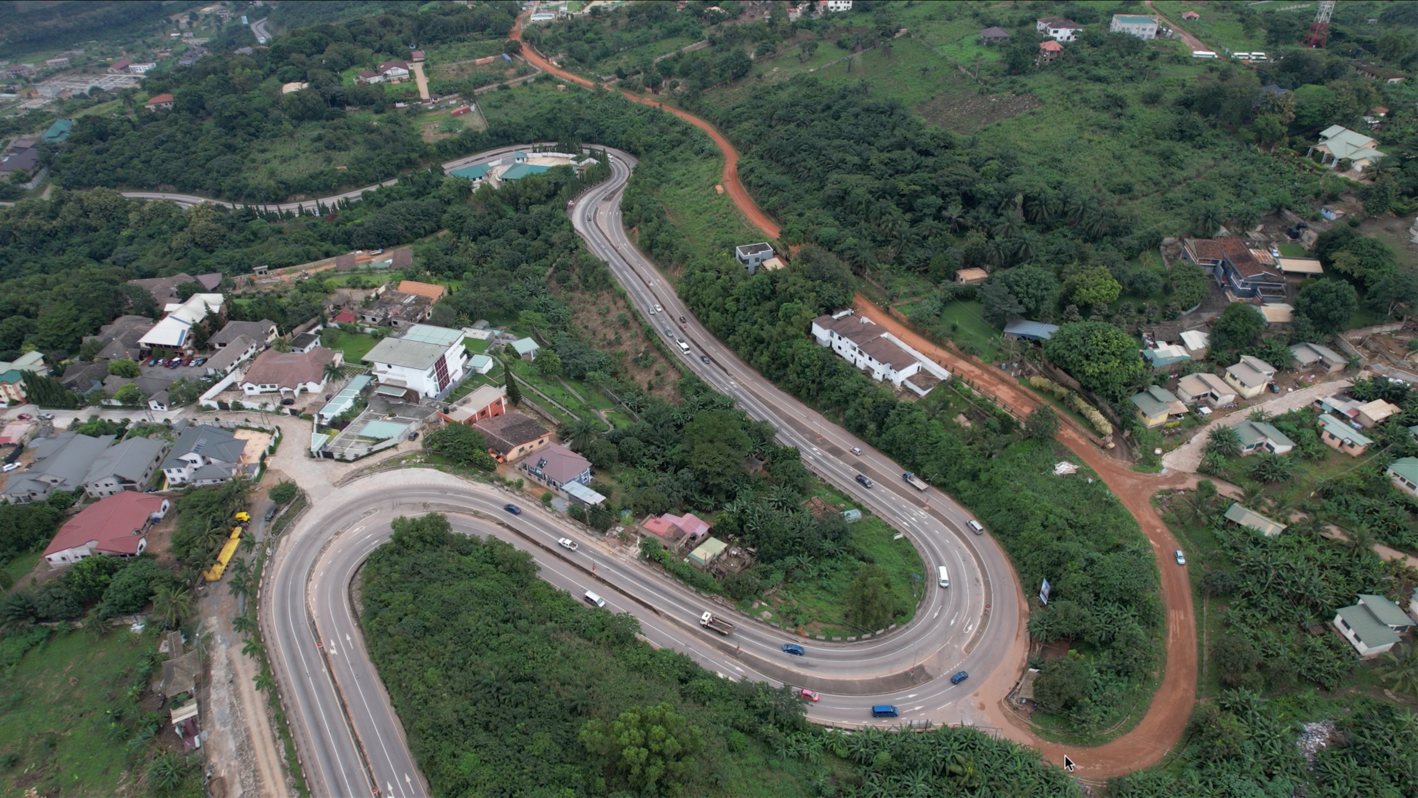 View of Ho Ghana landscape from Adaklu Mountain viewpoint