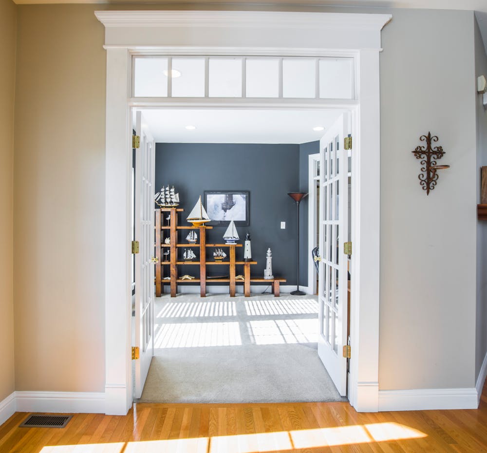 view of doors in the hall