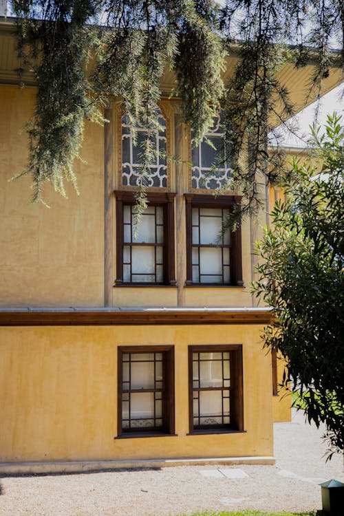 Wooden Windows of House