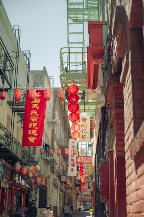 唐人街, 地標, 垂直拍攝 的 免費圖庫相片