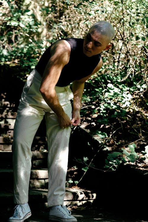 Handsome Man Posing in the Park