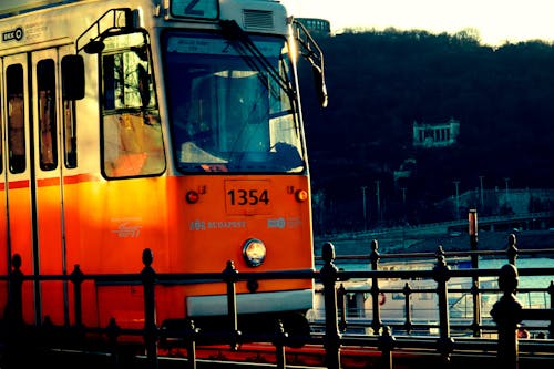 Imagine de stoc gratuită din Budapesta, calea ferată de tramvai, Dunăre