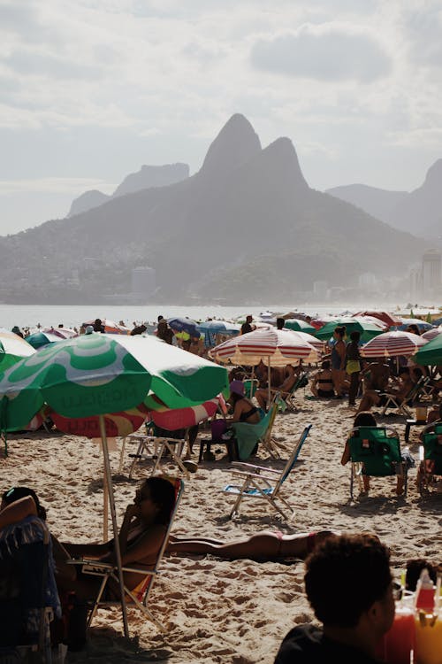 People on Beach in Summer