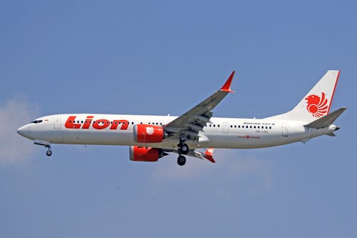 A Lion Air Airliner Flying