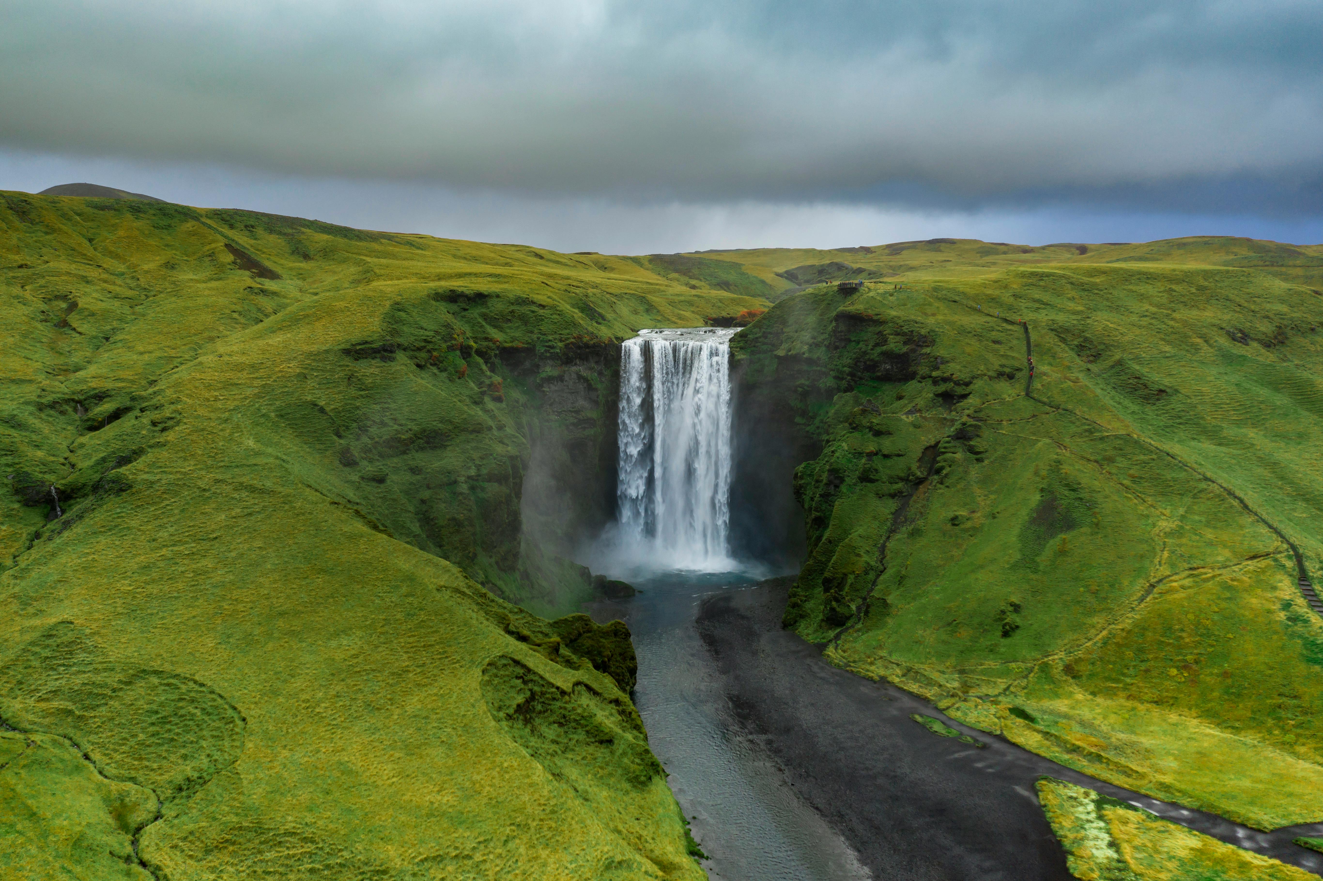 Waterfall and River Landscape · Free Stock Photo