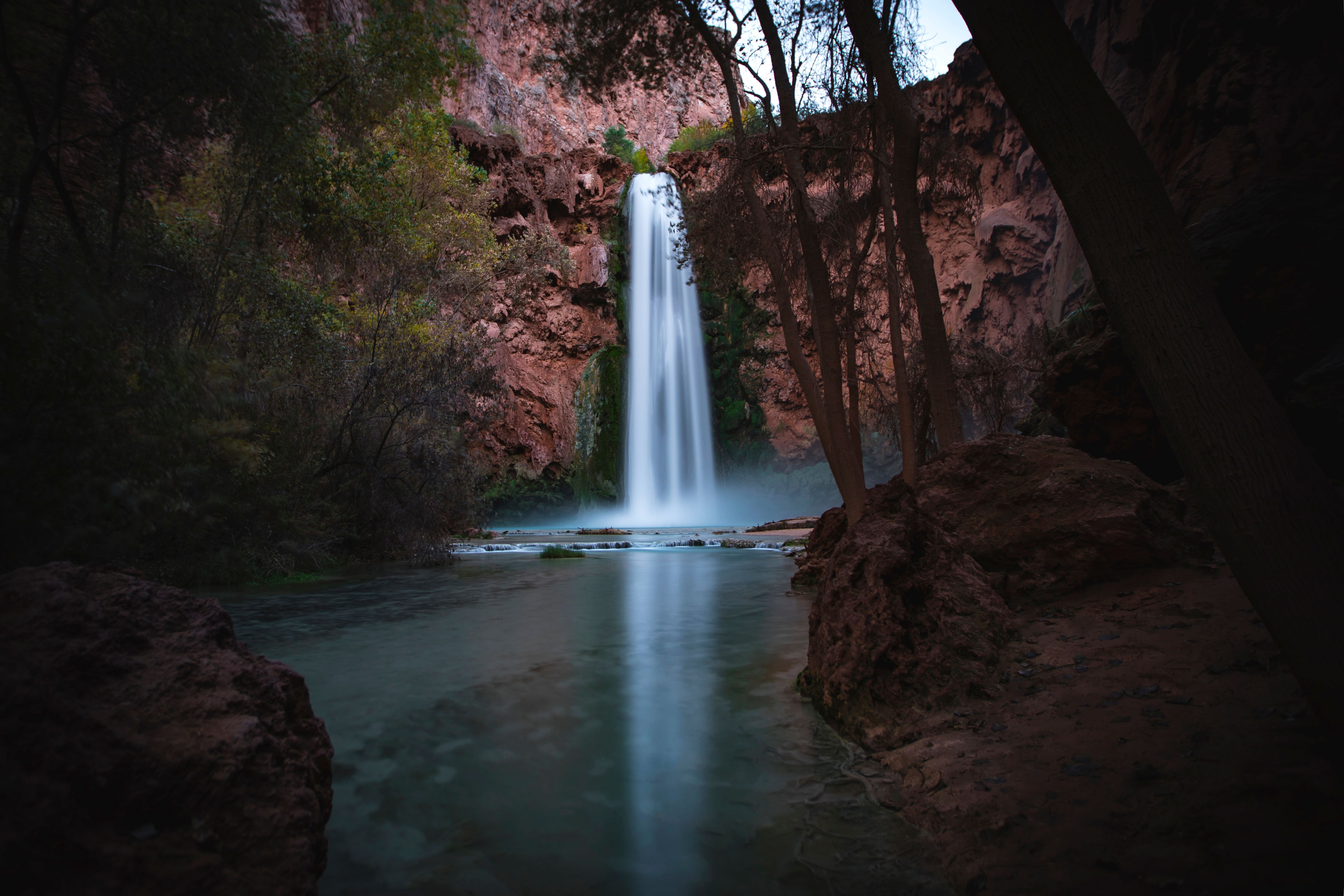 Waterfall on Rocks · Free Stock Photo