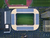 Drone Shot of Stadium