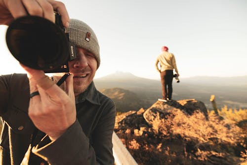 Photographers in Mountains