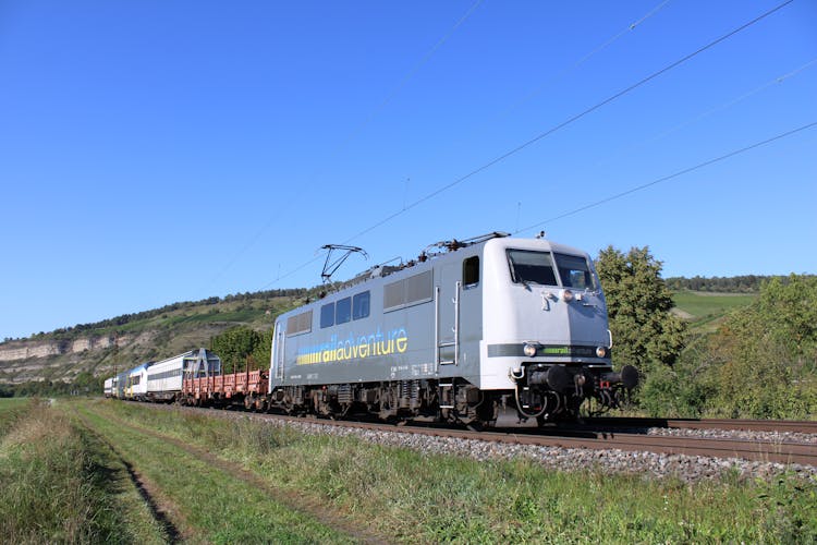 Train In Countryside