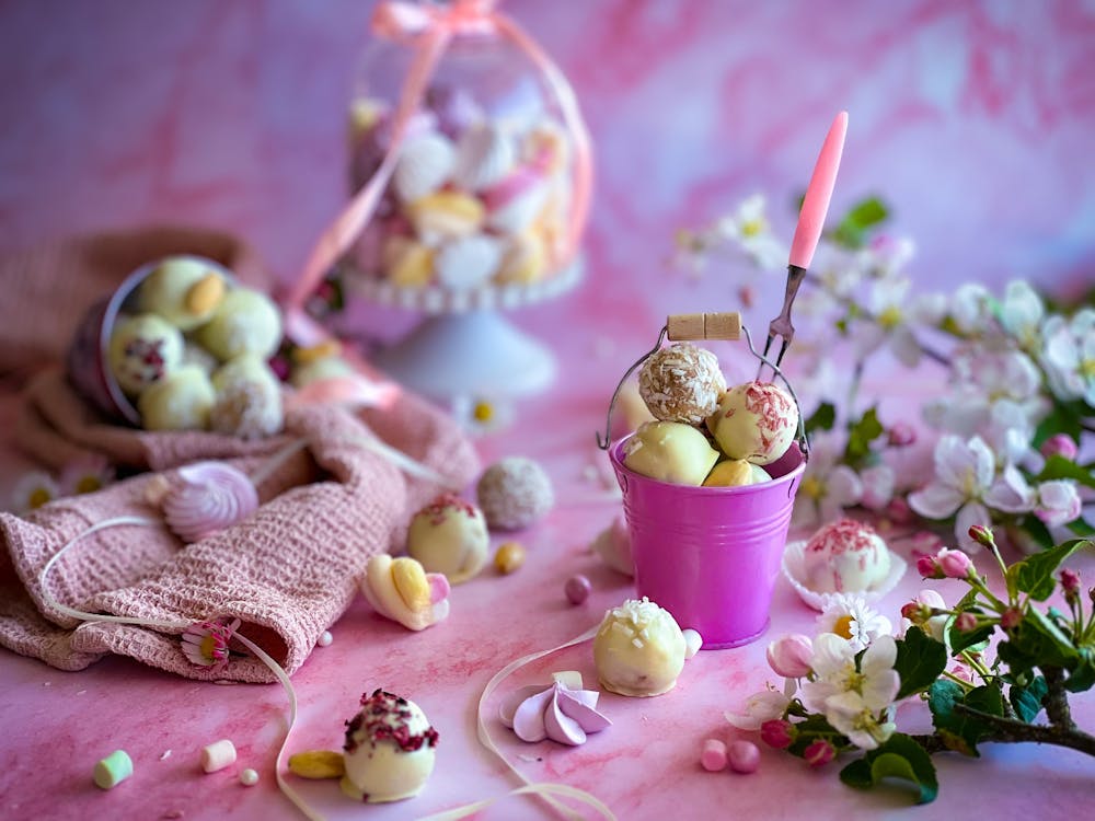 White Chocolate Raspberry Truffles