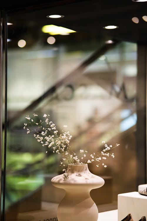 Thin Flowers in Vase