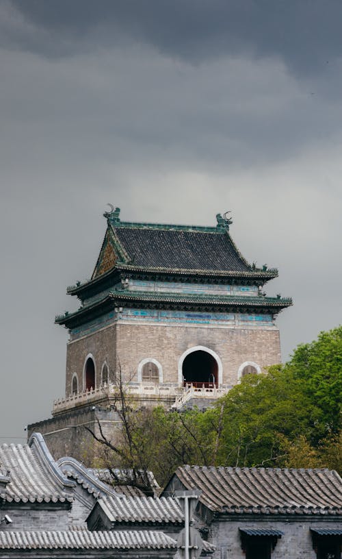 Overcast over Bell Tower of Beijing