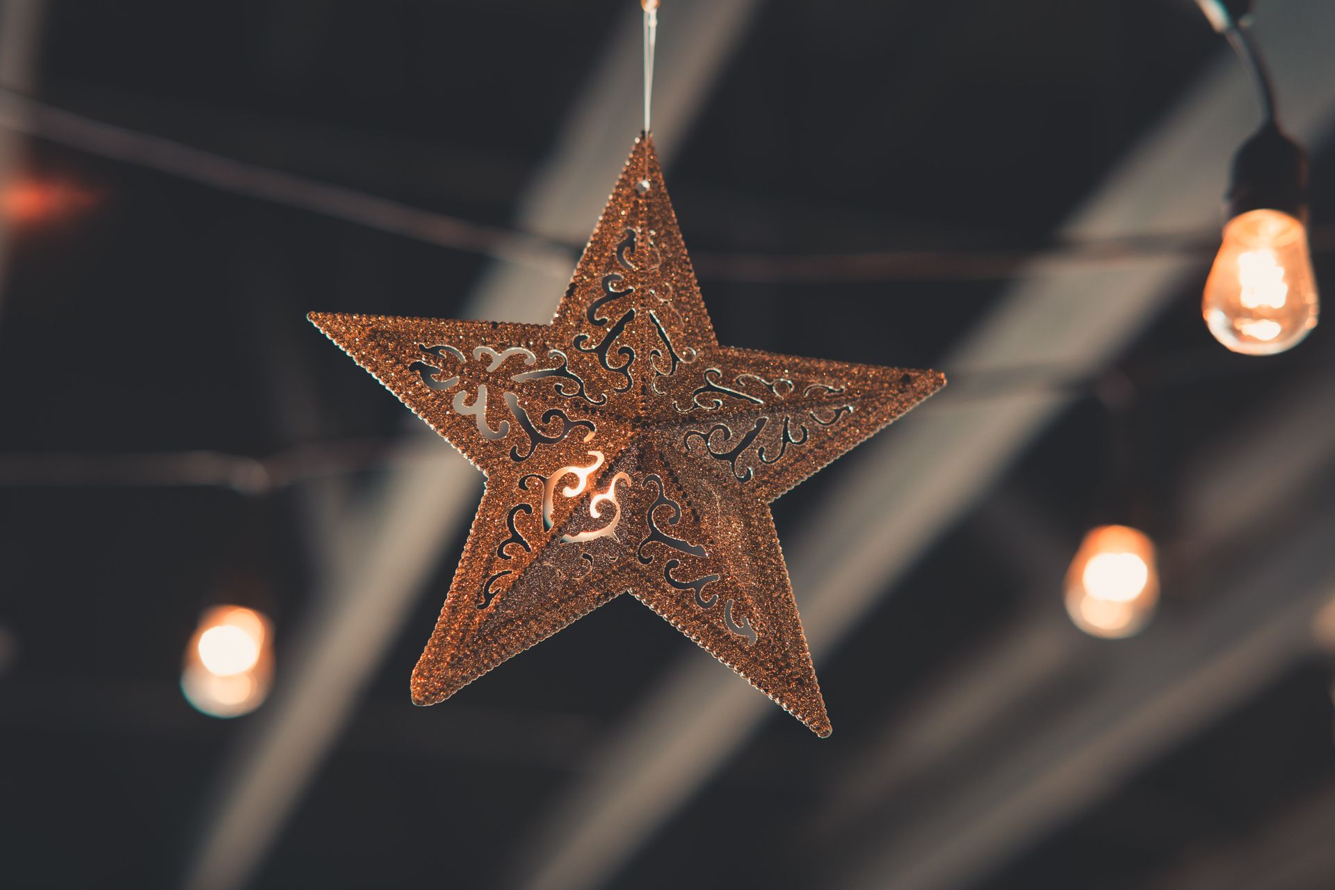 Brown Star Hanging Decor
