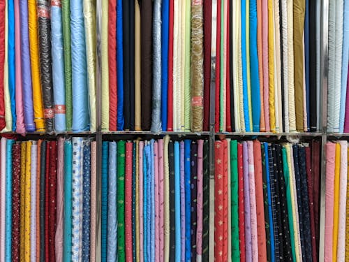 Storage of Colorful Fabrics