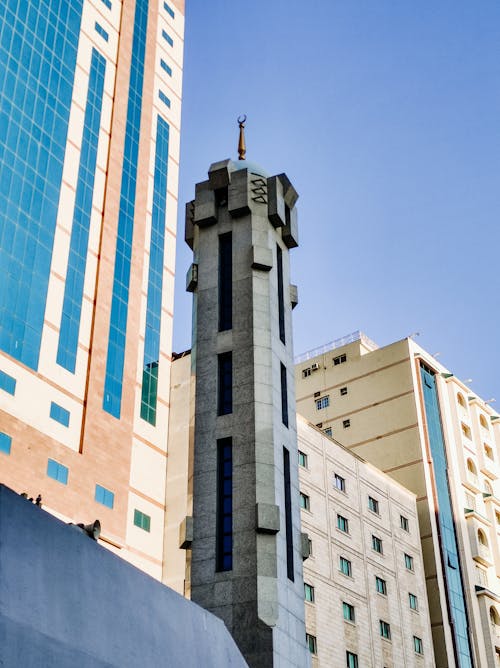 Minaret of Masjid al-Jinn Mosque in Mecca, Saudi Arabia