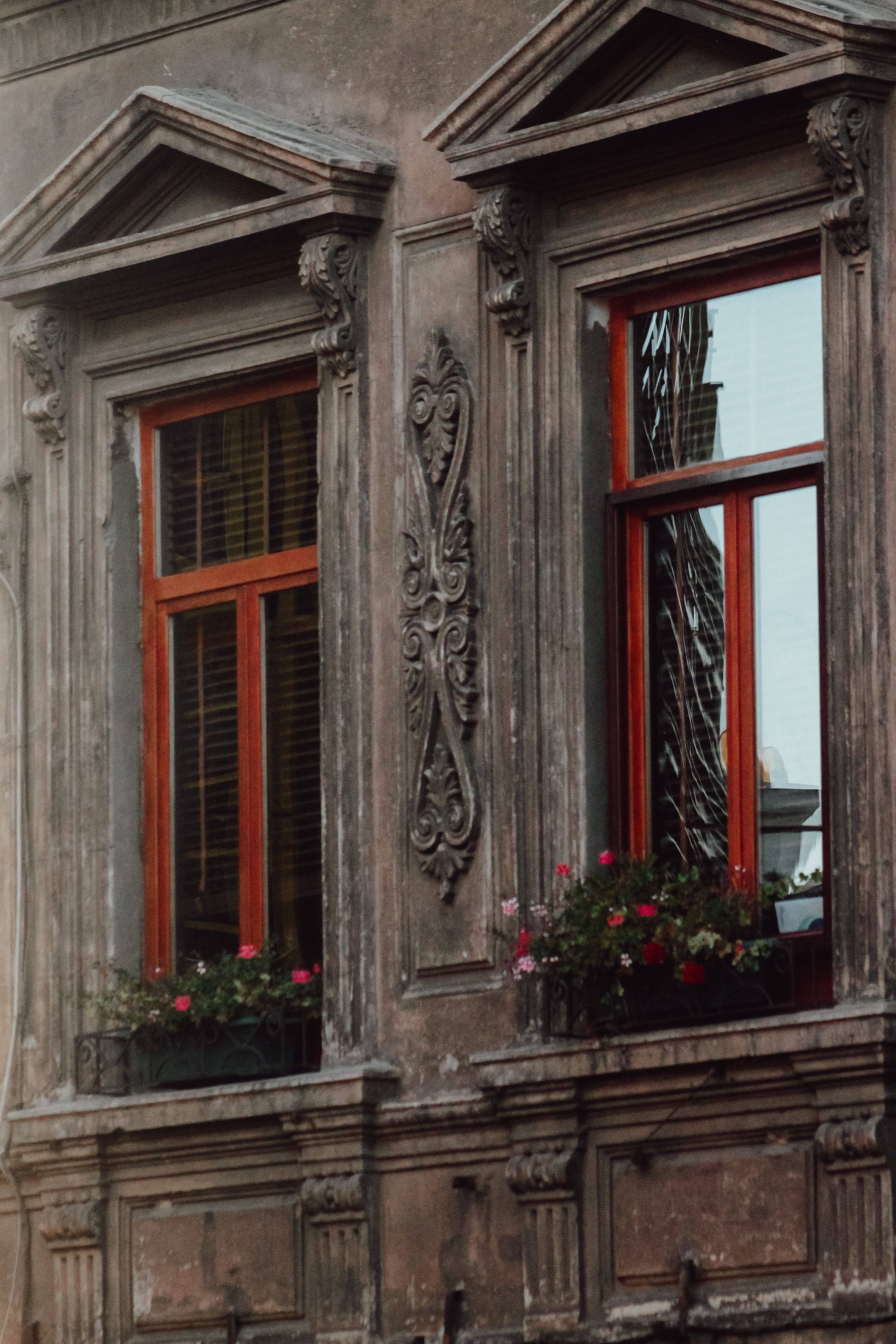 Two Windows in a Tenement House · Free Stock Photo