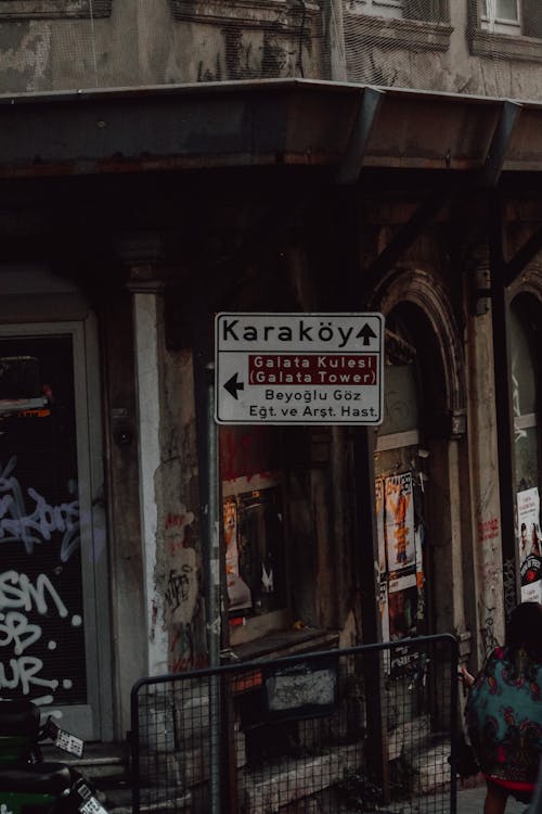 Directional Sign in Istanbul