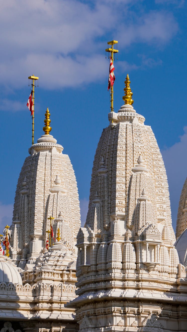 Domes Of BAPS Shri Swaminarayan Mandir Temple In Toronto, Canada