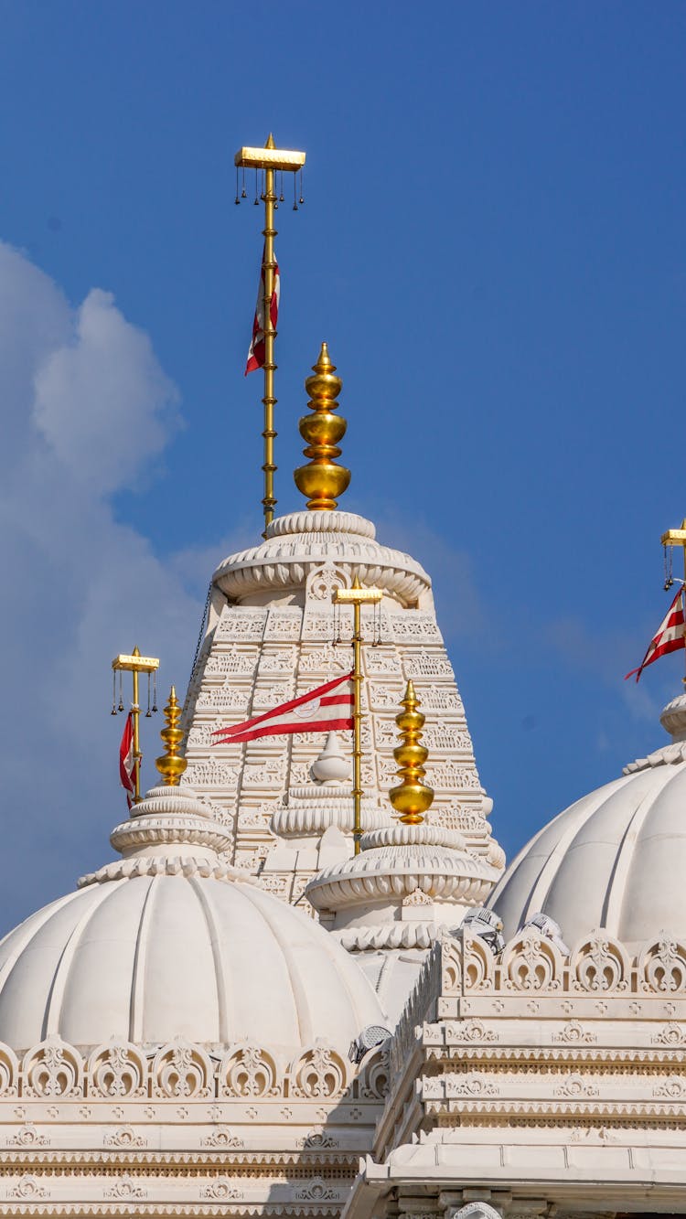 Traditional Cathedral Domes On Blue Sky