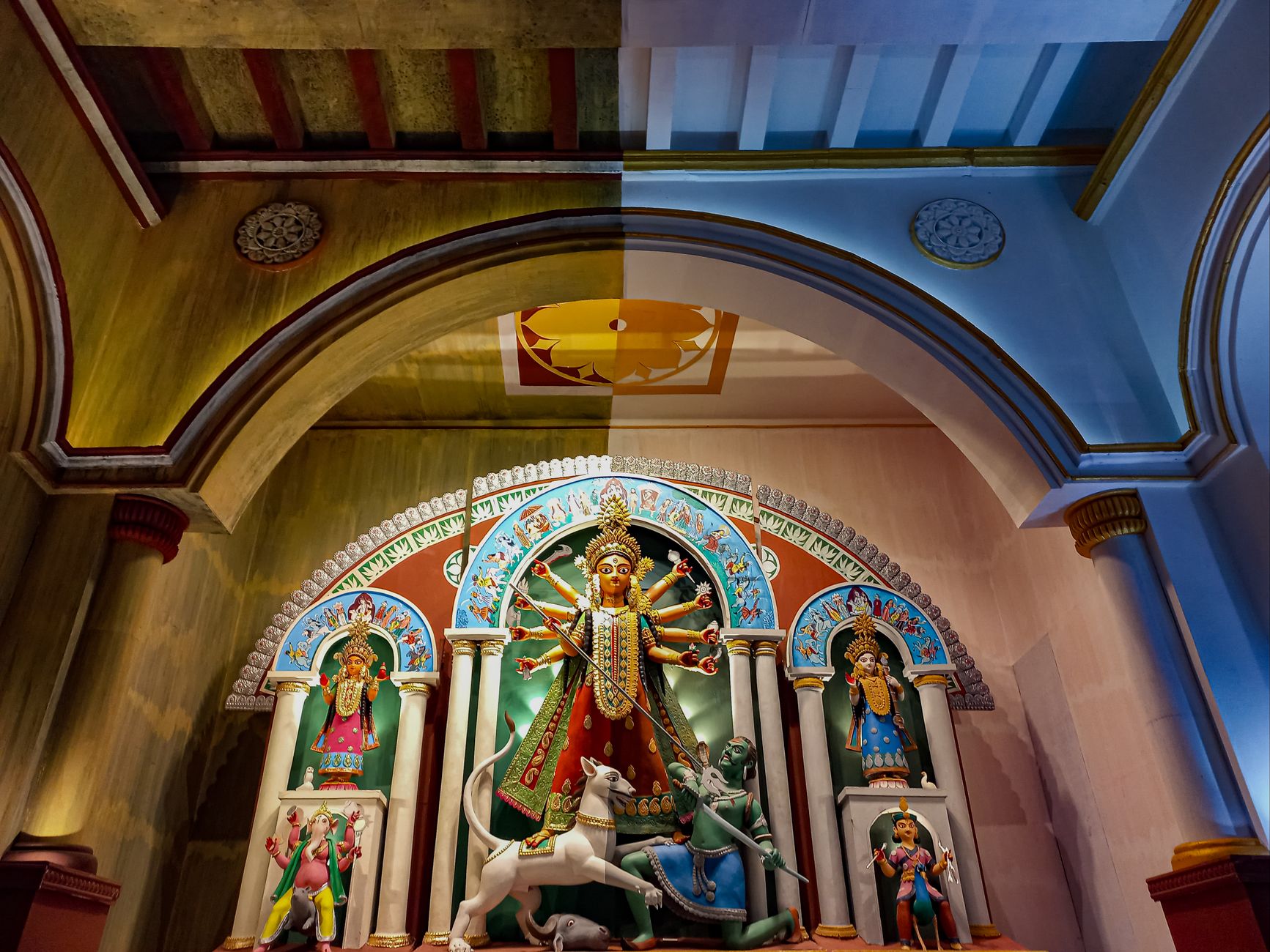 Timarpur Durga Puja display traces Bengali migration to Delhi