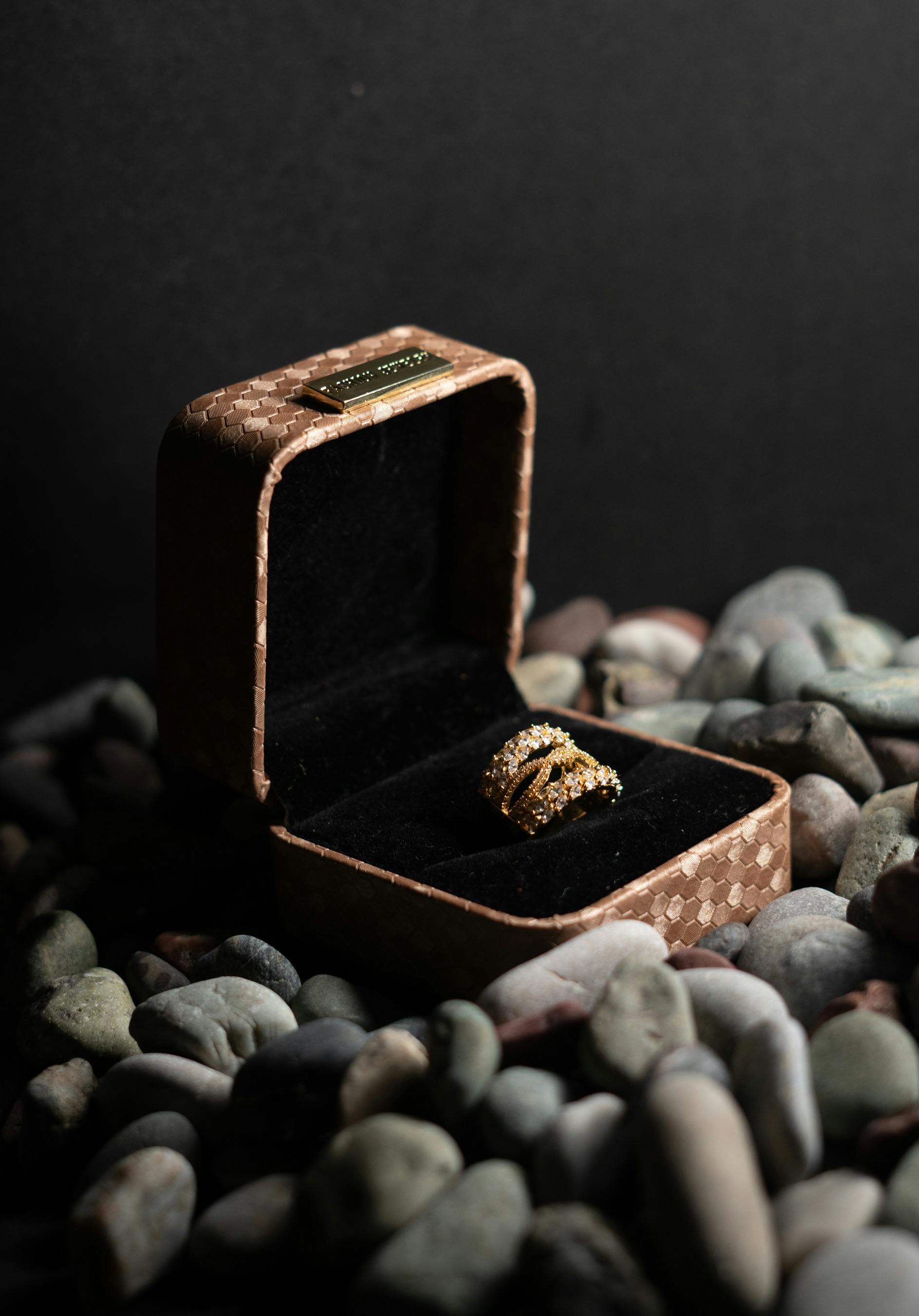 box with golden ring