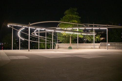Modern Lights Installation in Park