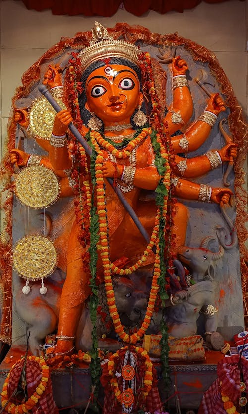 Kostenloses Stock Foto zu "garlands", göttin, hindu