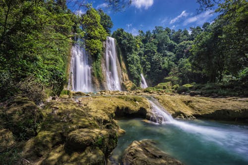 Foto stok gratis air mengalir, air terjun, air terjun cikaso