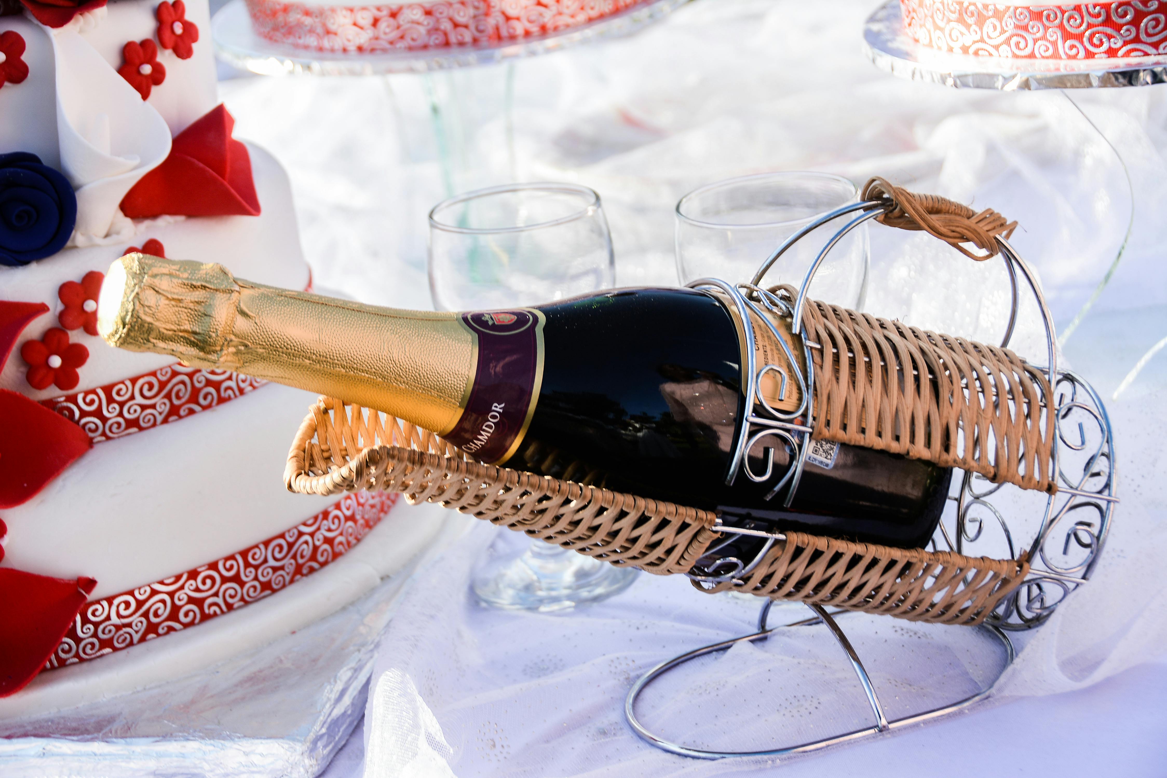 Free stock photo of champagne, wedding, wedding wine