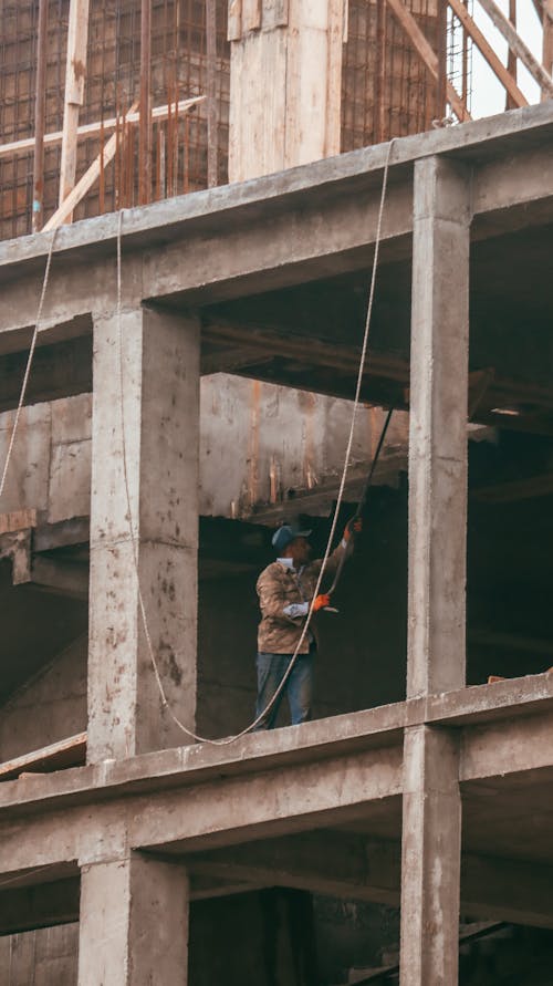 A Man on the Construction Site