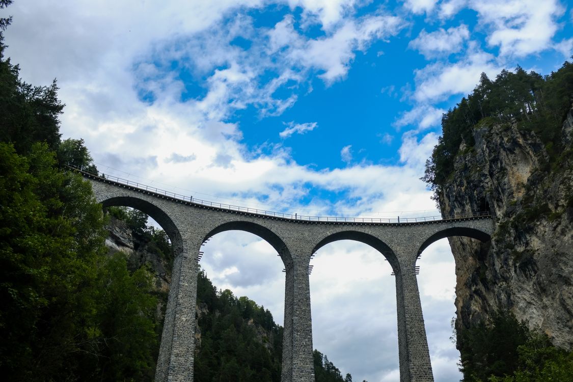 Filisur Bridge Landwasser Viaduct in Filisur · Free Stock Photo