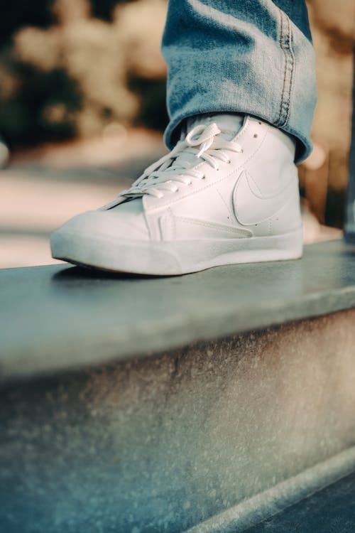 Foot in a Shoe on the Street