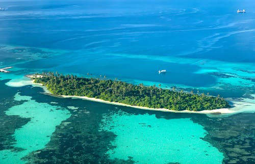 Gratis stockfoto met drone beeldmateriaal, eiland, kustlijn