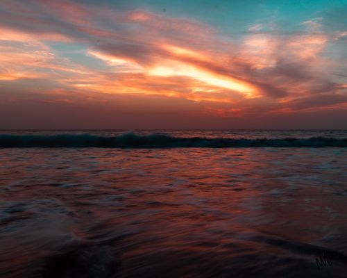 Free sunset mist  Stock Photo