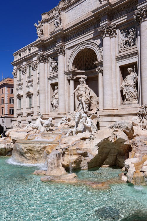 คลังภาพถ่ายฟรี ของ fontana di trevi, กรุงโรม, จุดสังเกต