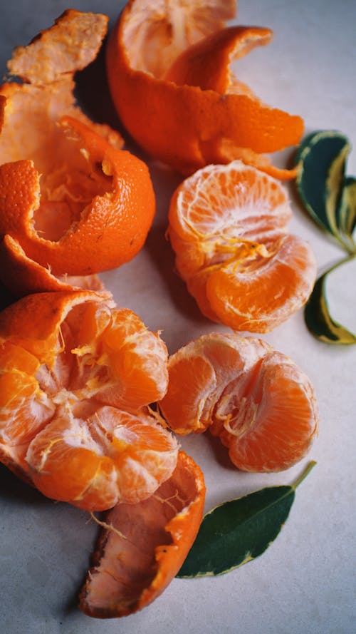 Juicy Clementines in Close-up View