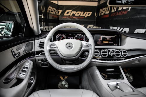 Interior of a Modern Mercedes-Benz Interior 